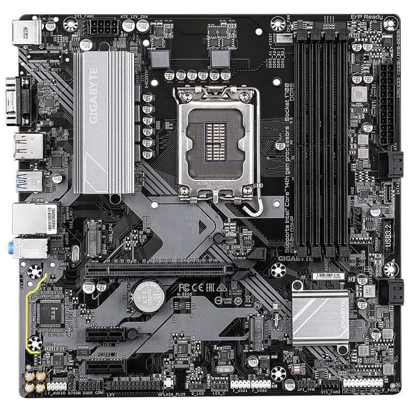 [456576] Motherboard Gigabyte B760M D3HP, Chipset Intel B760, LGA1700, Micro ATX
