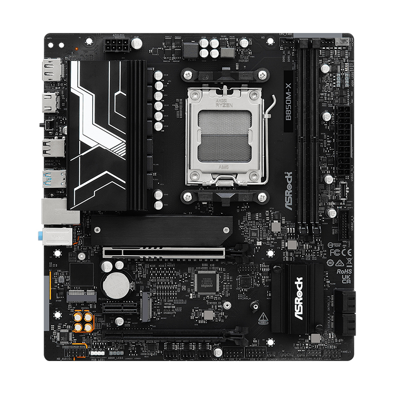 [491813] Motherboard ASROCK B850M-X R2.0, Chipset AMD B850, Socket AMD AM5, mATX