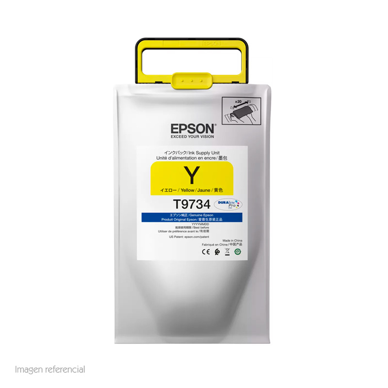 [273296] Bolsa de tinta EPSON DURABrite Pro T973420, color Yellow.