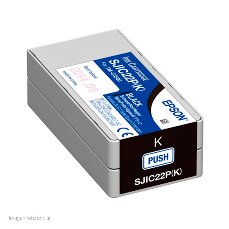 [312197] Cartucho de Tinta EPSON color negro para impresoras Epson TM-C3500.