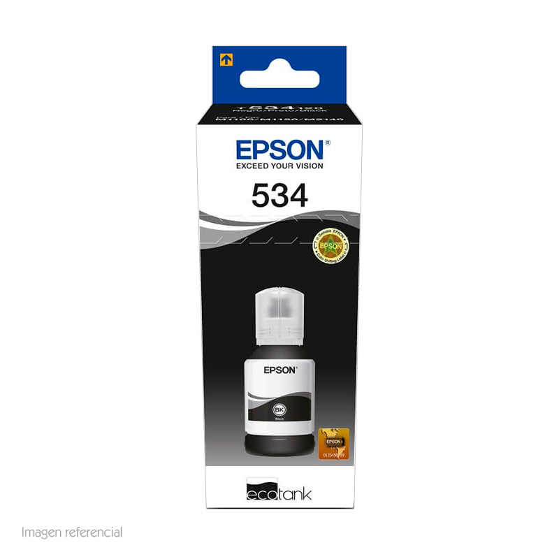 [314685] Botella de tinta EPSON T534120-AL, color negro, contenido 120ml.