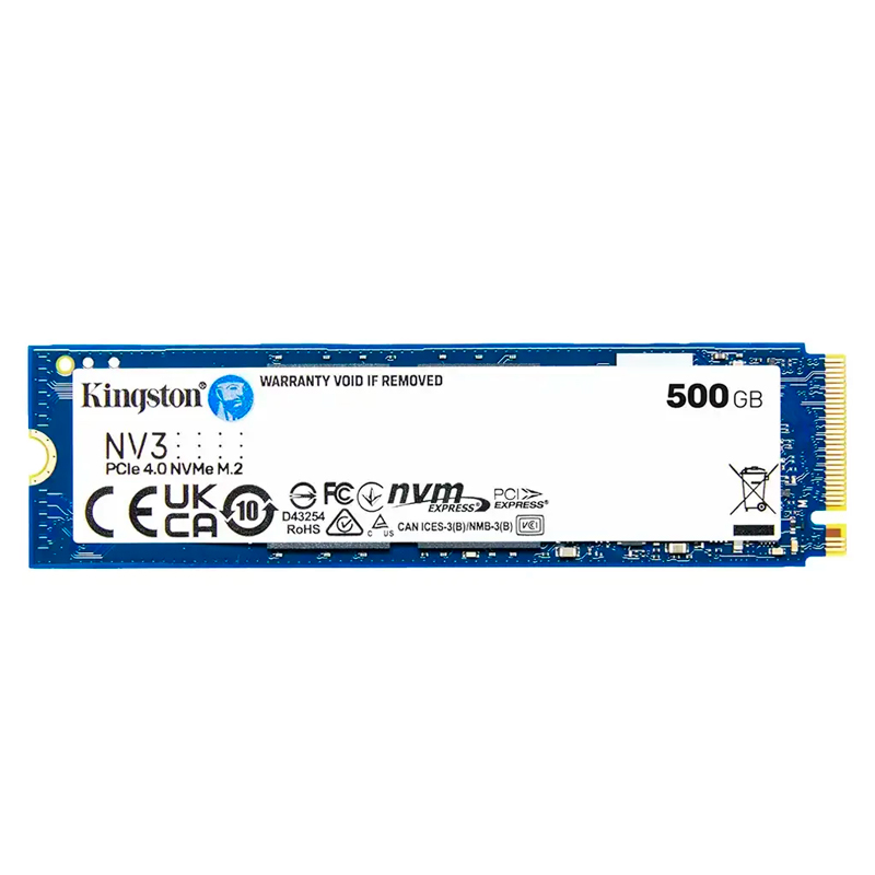 [452106] Unidad en estado solido Kingston 500GB NV3 PCIe 4.0 NVMe M.2 SSD
