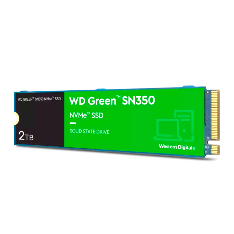 [379635] Unidad en estado solido Western Digital Green SN350 NVMe 2TB M.2 2280, PCIe Gen3 x4