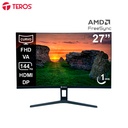 Monitor Curvo Teros TE-2734S, VA FHD (1920 x 1080), 144HZ, 1MS, HDMI, DP, Audio Out