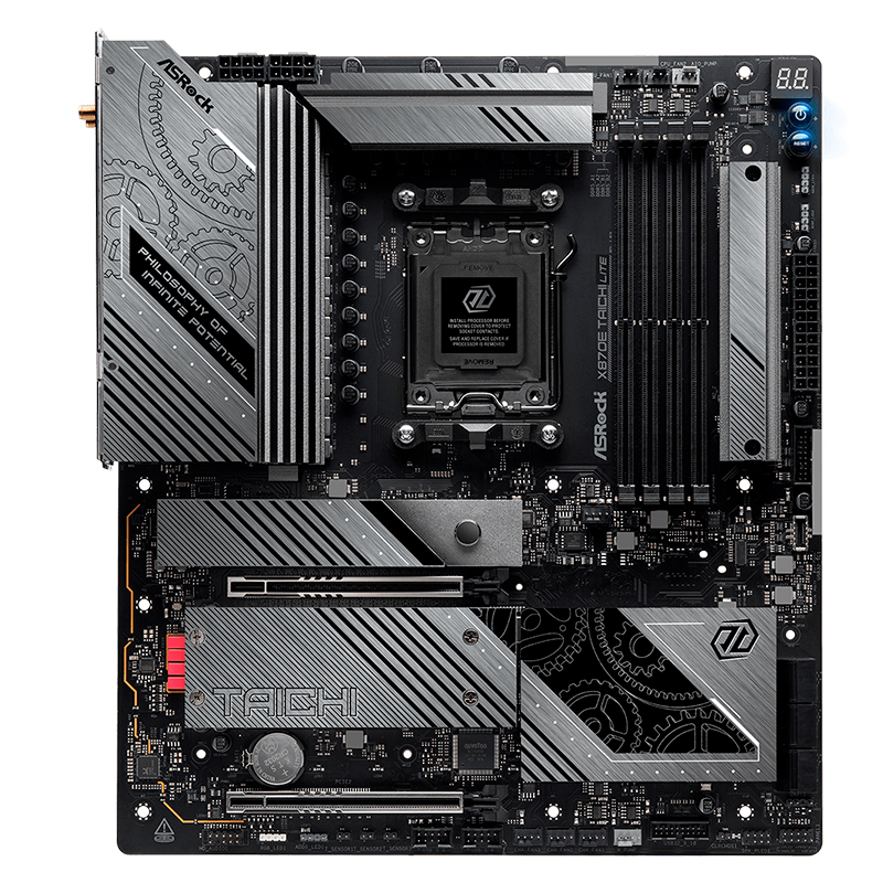 [460220] Motherboard ASROCK X870E Taichi Lite, Chipset AMD X870E, Socket AMD AM5, EATX
