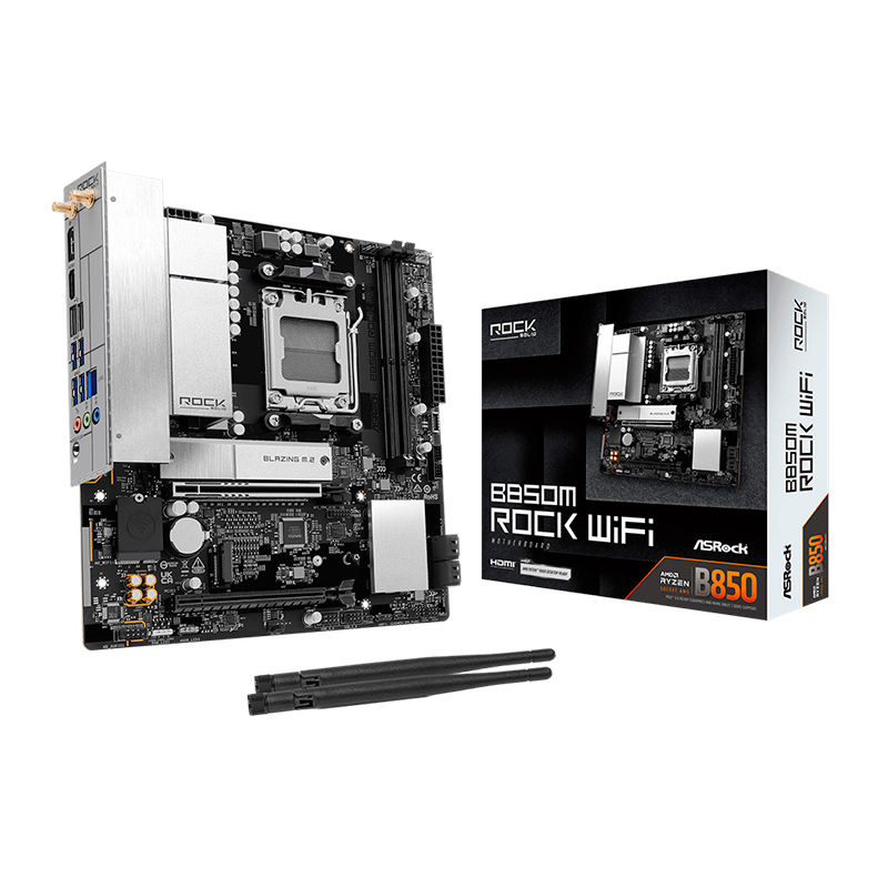 MB AR B850M ROCK WIFI SVL DDR5