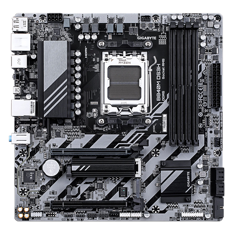 [473836] Motherboard GIGABYTE B840M DS3H, Chipset AMD B840, Socket AMD AM5, mATX