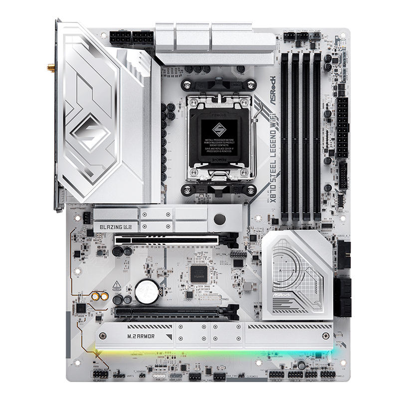 [456559] Motherboard ASROCK X870 Steel Legend WiFi, Chipset AMD X870, Socket AMD AM5, ATX