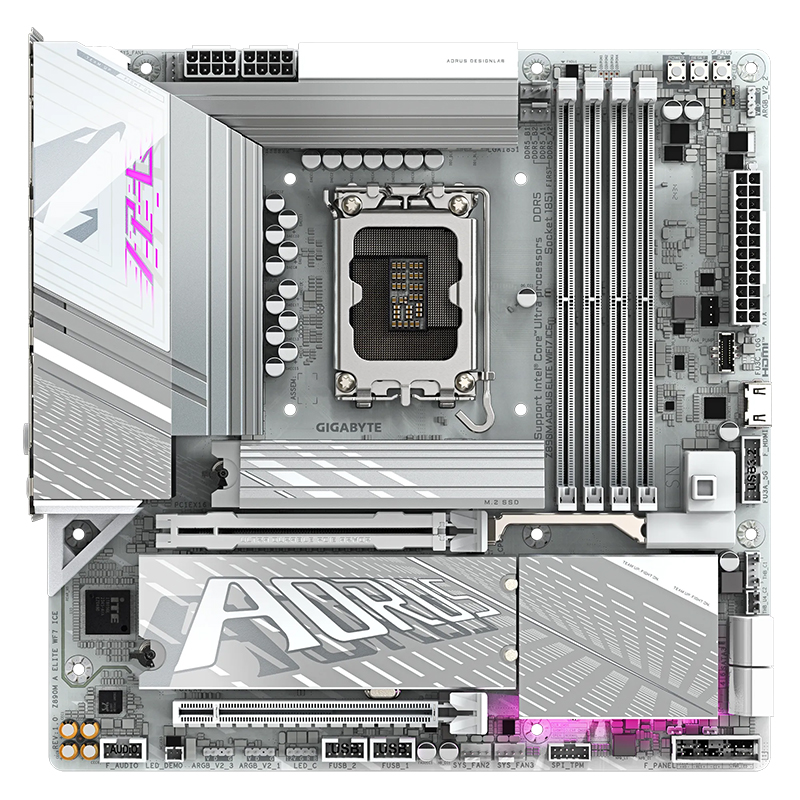 Motherboard GIGABYTEZ890M AORUS ELITE WIFI7 ICE, Chipset Intel Z890, LGA 1851, mATX