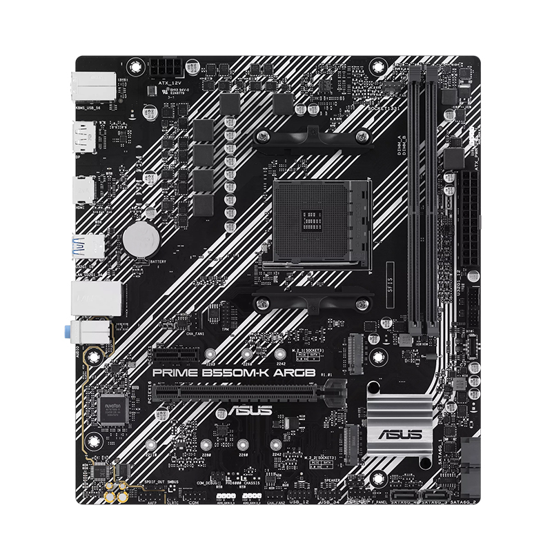 [492089] Motherboard Asus PRIME B550M-K ARGB, Chipset AMD B550, Socket AMD AM4, mATX