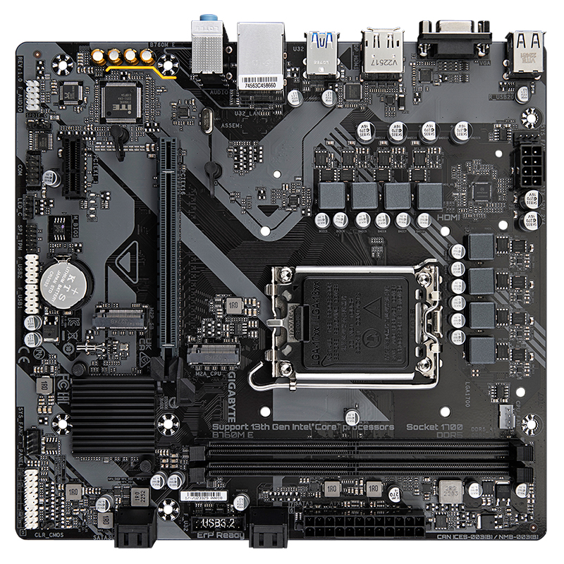 [425211] Motherboard Gigabyte B760M E (rev. 1.0) Chipset Intel B760, LGA1700, Micro ATX