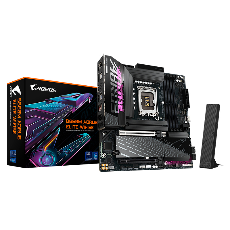 [509785] Motherboard GIGABYTE B860M AORUS ELITE WIFI6E, Chipset Intel B860, LGA1851, HDMI, DP, mATX