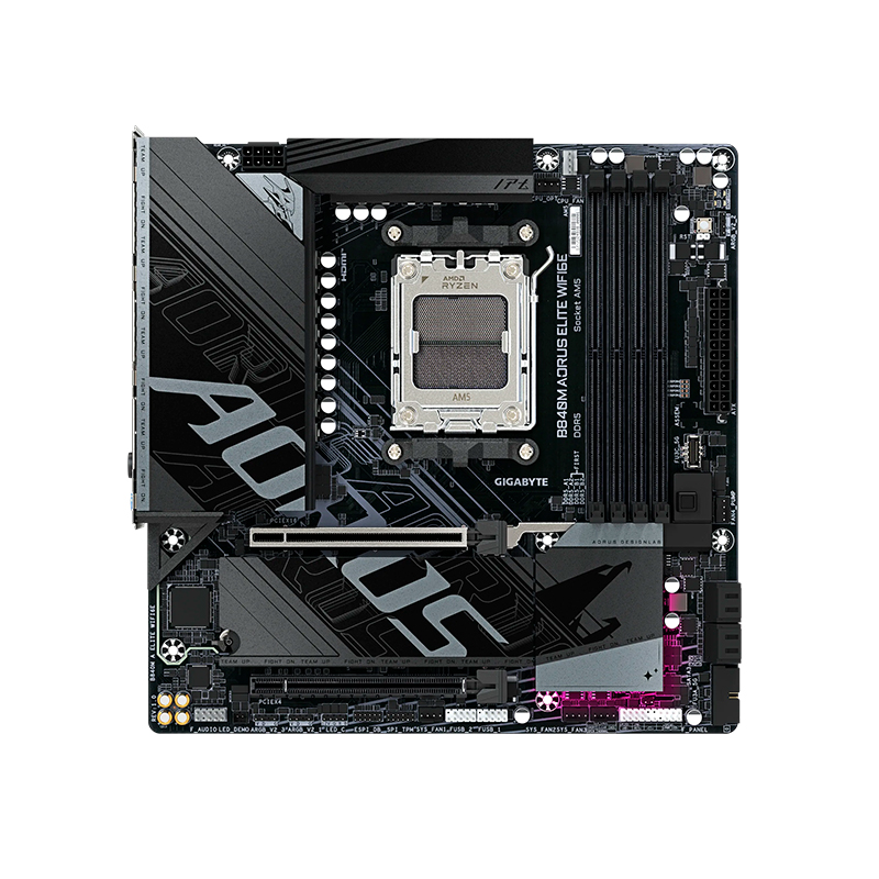 [477334] Motherboard GIGABYTE B840M AORUS ELITE WIFI6E, Chipset AMD B840, Socket AMD AM5, micro-ATX