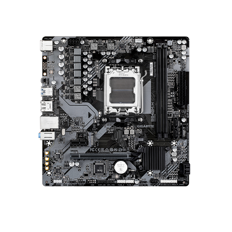 [498646] Motherboard GIGABYTE B840M H, Chipset AMD B840, Socket AMD AM5, mATX