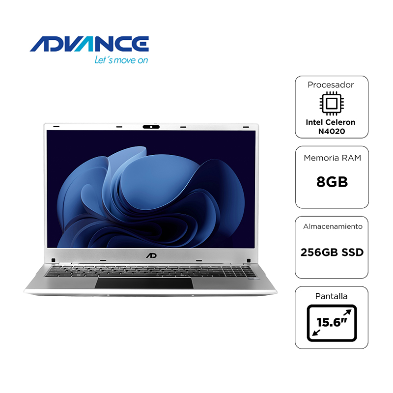 [480426] Notebook Advance NV9855 15.6" Celeron N4020 1.10 GHz 8GB RAM 256GB SSD
