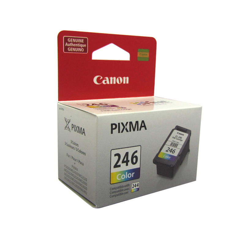 [143663] Cartucho de tinta Canon CL-246, Tri-Color, FINE Technology, 180 paginas.