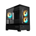 Case GIGABYTE GB-C201P PANORAMIC, Mid Tower, Compatible con mini-ITX/m-ATX, Color negro