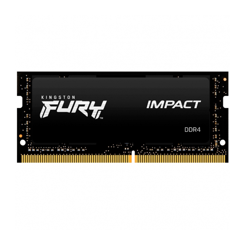 [376512] Memoria SODIMM Kingston Fury Impact, 8GB, DDR4, 3200MT/s, PC4-25600, CL20, 1.2V.