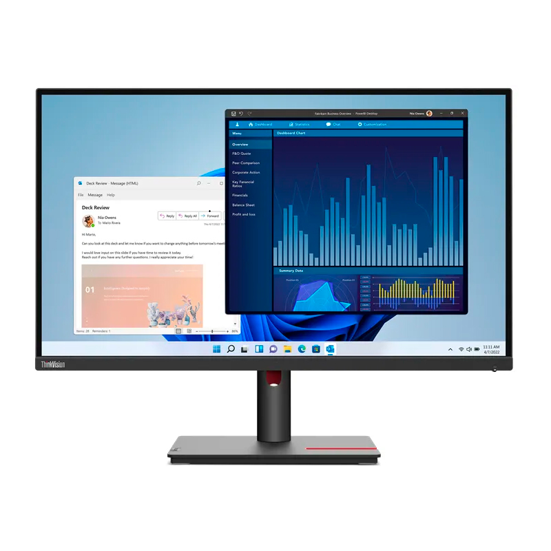 [399567] Monitor Lenovo ThinkVision T22i-30, 21.5" 1920x1080 WLED IPS HDMI/DP/VGA Color Raven Black
