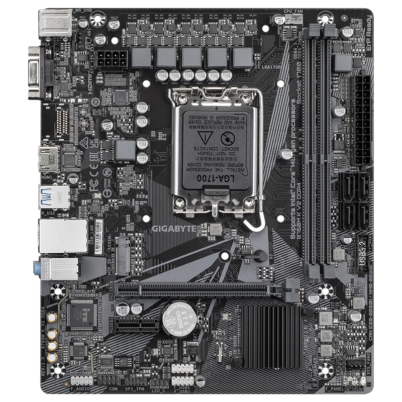 Motherboard Gigabyte B760M K V2 DDR4, Chipset Intel B760, LGA1700, mATX