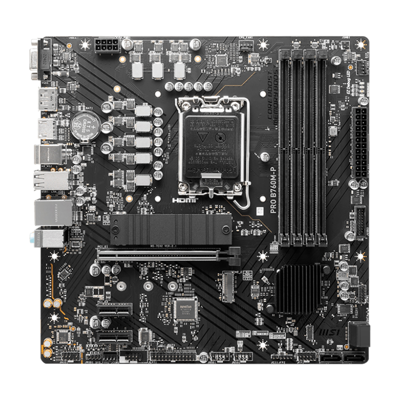 [425898] Motherboard MSI PRO B760M-P, Chipset Intel B760, LGA1700, HDMI, DP, VGA, mATX