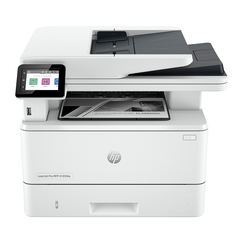 [403889] Impresora Monocromatica HP LaserJet Pro MFP 4103fdw, Imprime/Copia/Escanea/Fax/USB 2.0