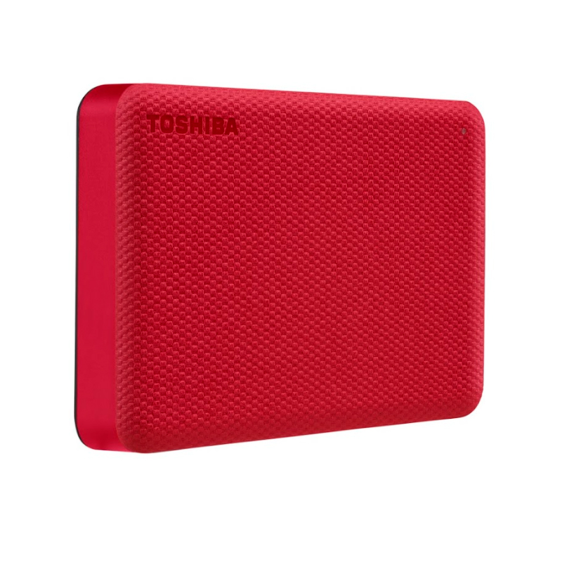 [355945] Disco Duro Externo Toshiba Portátil Canvio Advance, 2 TB, USB 3.0 / 2.0, Color: Rojo