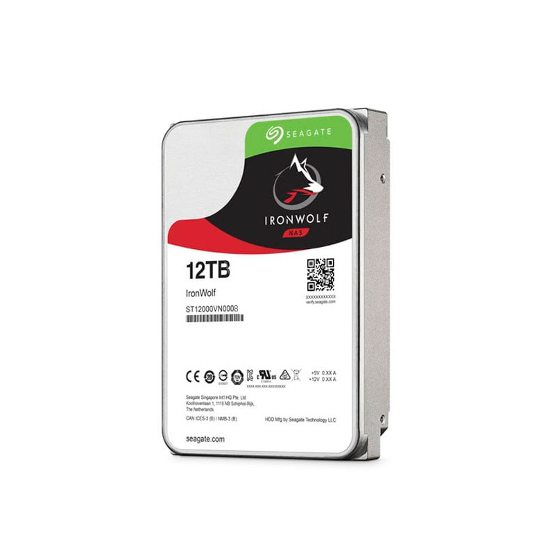 Disco duro Seagate Ironwolf 3.5 Sata 6.0 Gb/s, 12 TB, caché 256 MB