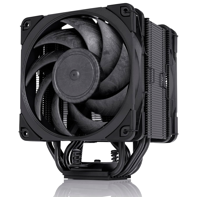 Fan-Cooler Noctua NH-U12A chromax.black, Dual para CPU (120mm/Negro/22.6 dB)