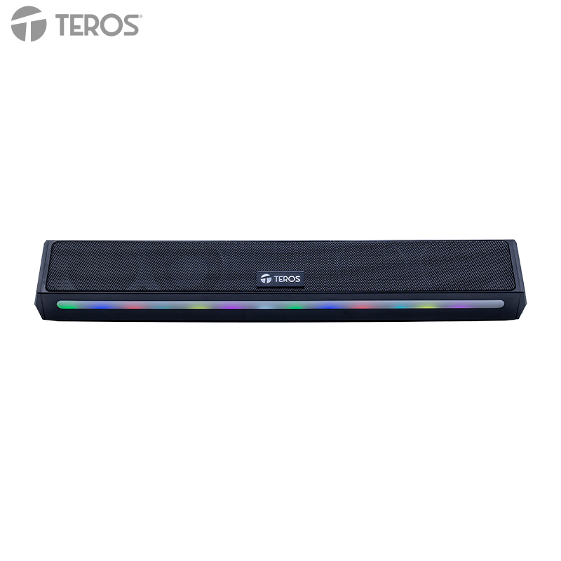 [508626] Barra de sonido portátil inalámbrico TEROS VIBE 6054, BT 6, 20W, USB-C, Iluminación LED