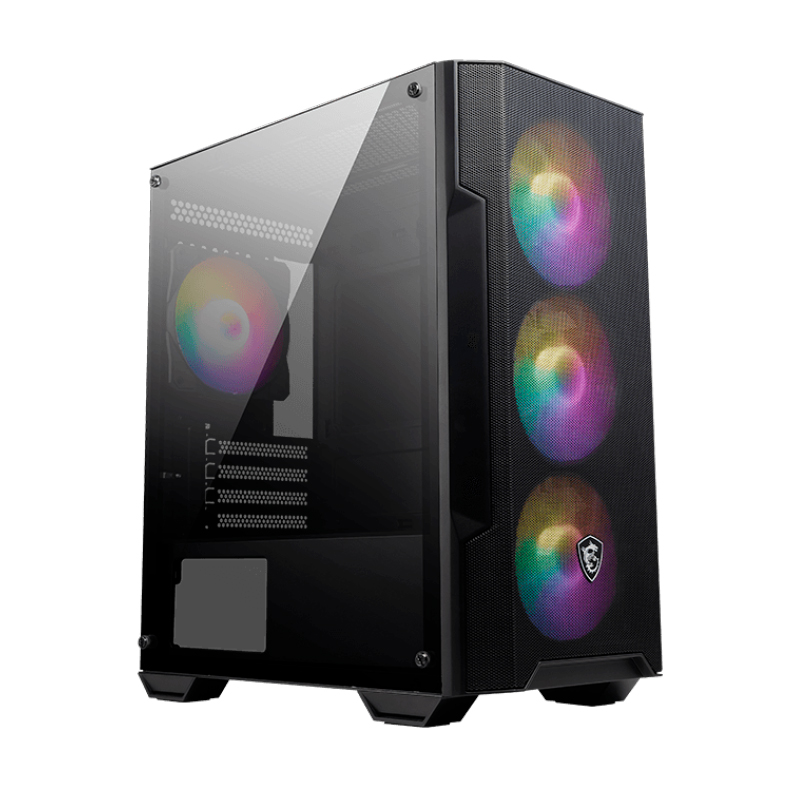 Case con Fuente de 600W MSI MAG FORGE M100A, Micro ATX Tower