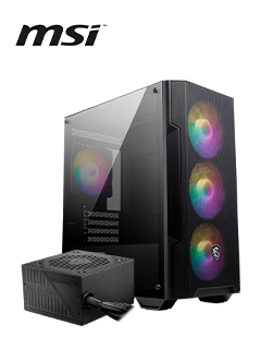 Case con Fuente de 600W MSI MAG FORGE M100A, Micro ATX Tower