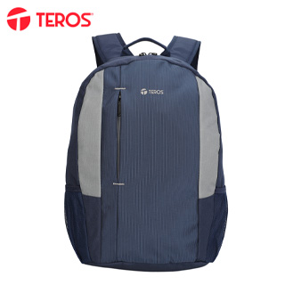 Mochila TEROS TE-9040BL, para laptops de hasta 15.6", color azul con gris