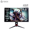 Monitor curvo gaming TEROS TE-3219G, 31.5" FHD VA, 240 Hz, 1ms, HDMI, DP, Audio out