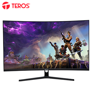 Monitor curvo gaming TEROS TE-3218G, 31.5" QHD VA, 180Hz, 1ms, HDMI, DP, Audio out