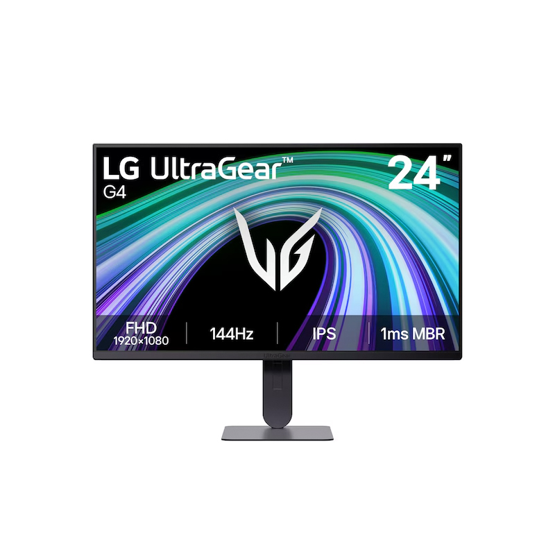 Monitor LG UltraGear G4 24G414B, 24”/FHD/IPS/144Hz/HDMI/DP/Salida para auriculares (3.5mm)