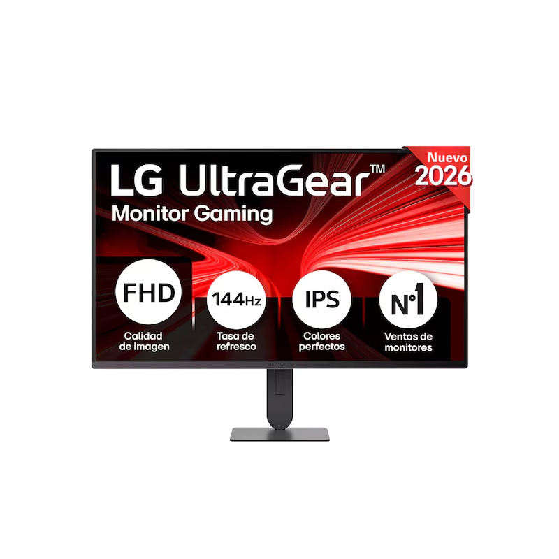 Monitor LG UltraGear G4 27G414B, 27”/FHD/IPS/144Hz/HDMI/DP/Salida para auriculares