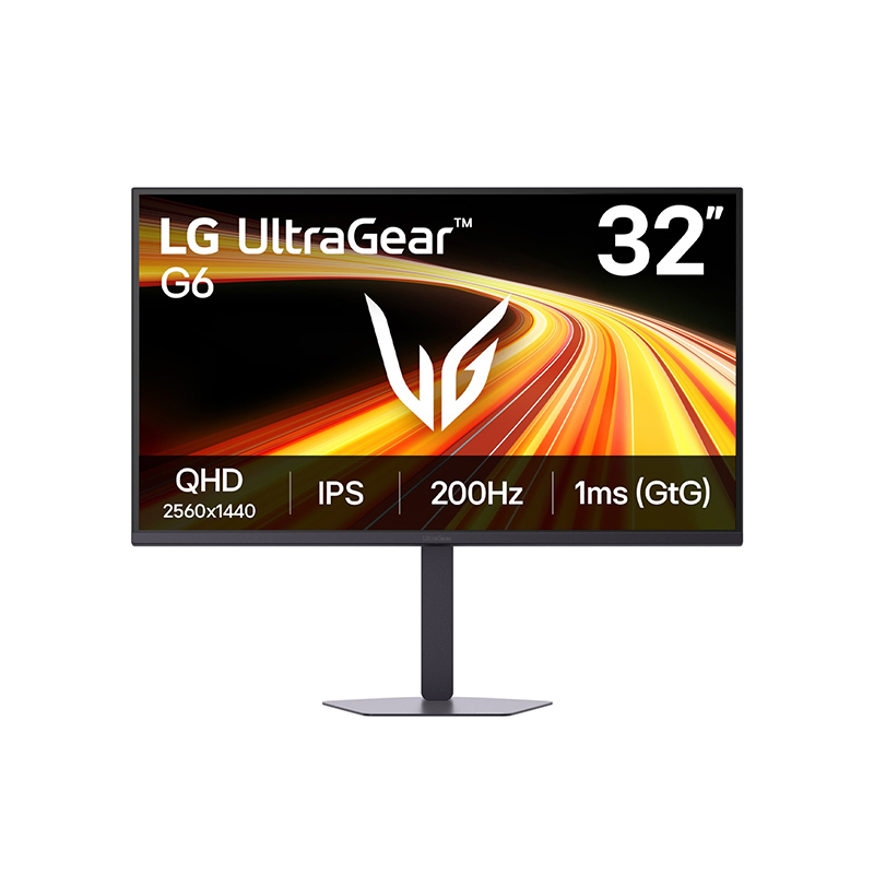 Monitor LG Gamer UltraGear G6 32G620B-B 32”/QHD/IPS/200Hz/HDMIx2/DP/Salida_auriculares