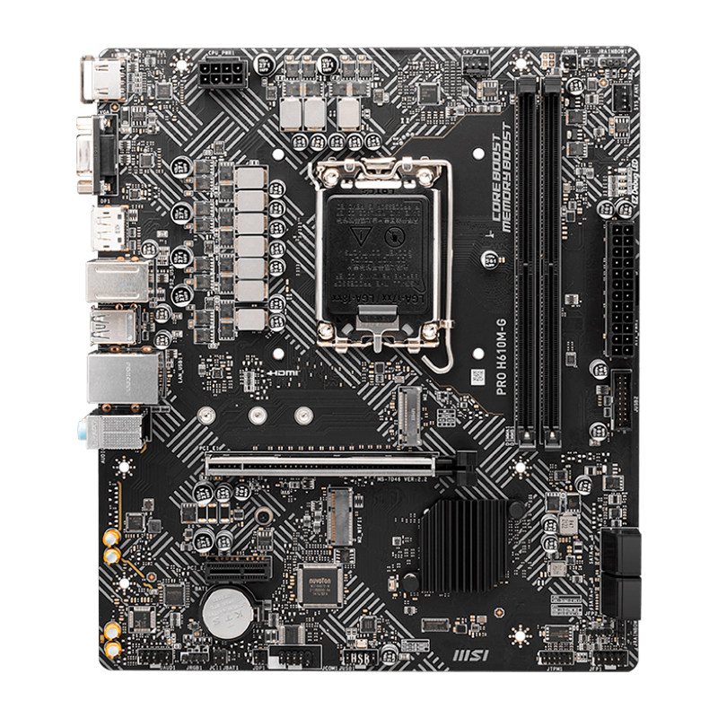 [436083] Motherboard MSI PRO H610M-G,Chipset Intel H610, LGA1700, mATX