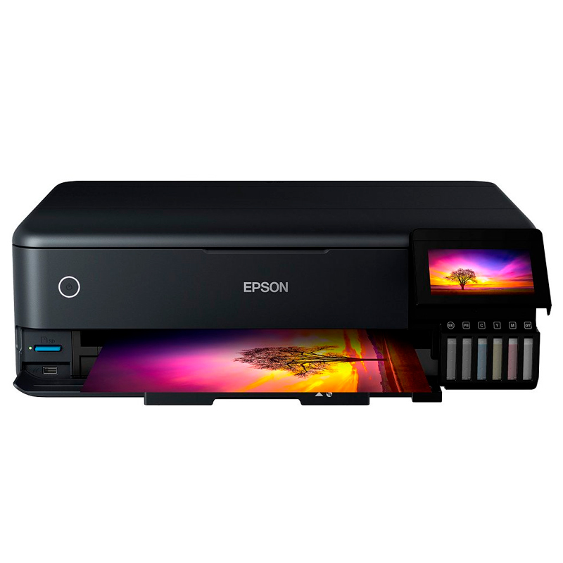 Multifuncional de tinta Epson EcoTank L8180, imprime/escanea/copia, LAN/Wi-Fi/USB 2.0