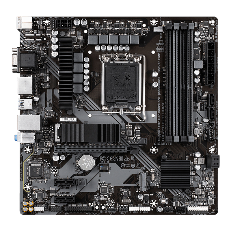 Motherboard Gigabyte B760M DS3H DDR4 (rev. 1.0), Chipset Intel B760, LGA1700, mATX