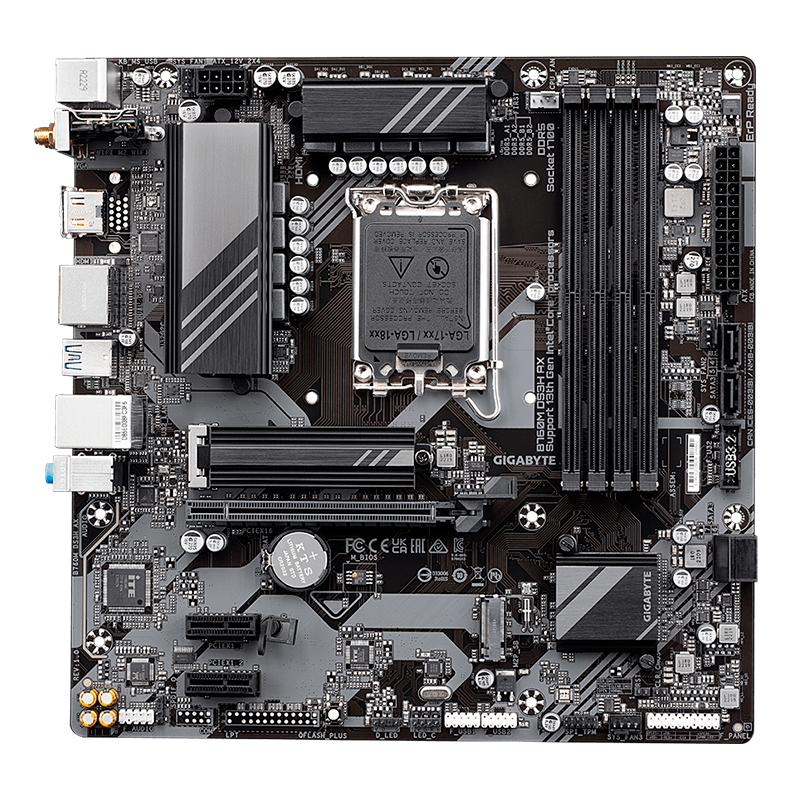 motherboard gigabyte b760m ds3h ddr4 (rev. 1.0), chipset intel b760, lga1700, matx[@@