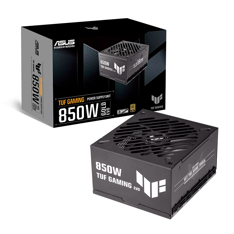 Fuente de alimentación ASUS TUF Gaming 850G EVO, 850W, 80 PLUS Gold, Formato ATX