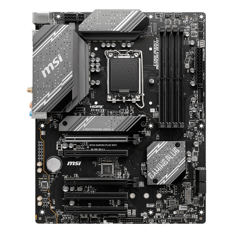 Soporta 12th/13th Gen Intel® Core, Pentium Gold y Celeron processors para LGA 1700 socket.