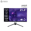 Monitor plano TEROS TE-2133S, 21.5" FHD IPS, 120Hz, 1ms, HDMI, VGA, Audio out, Parlantes