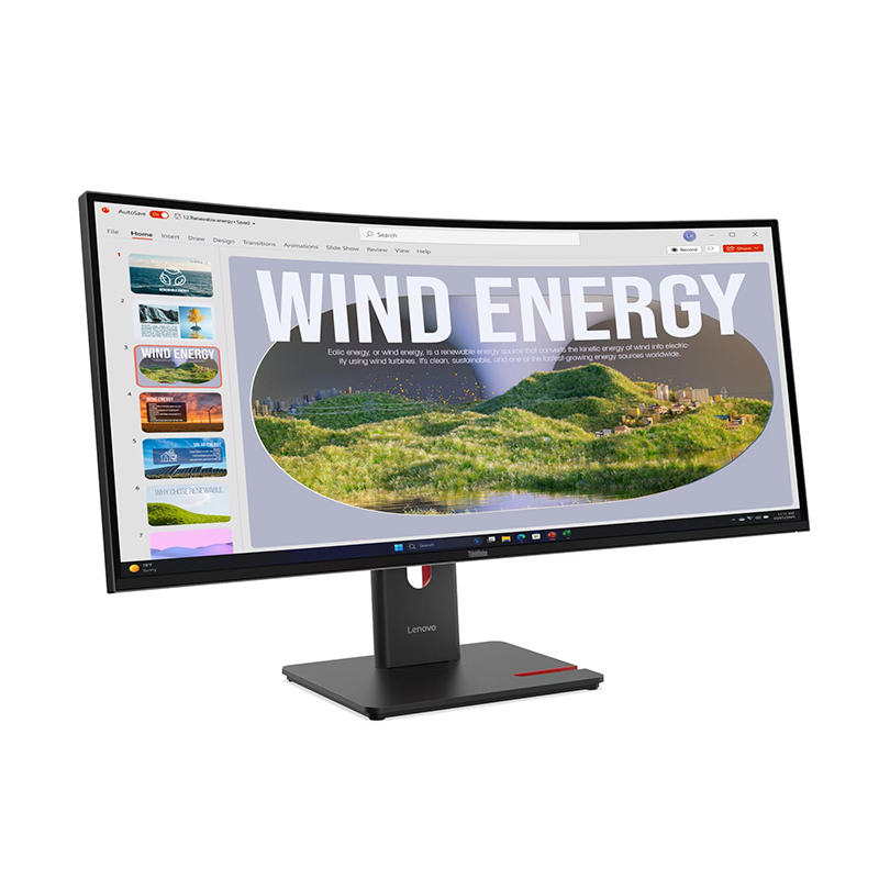 Monitor Curvo Lenovo ThinkVision T34WD-40 34" 1500R/WLED WQHD/VA/HDMI/DP/RJ-45/USB-C/USB-A