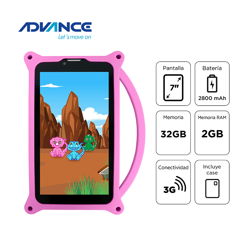 [462902] Tablet Advance Intro TR6955, 7" IPS 1024x600, Android 11 Go, 3G, Dual SIM, 32GB, RAM 2GB