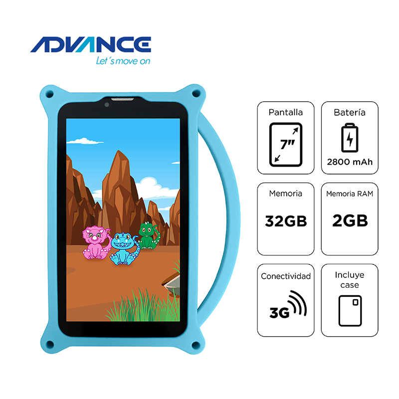 [462901] Tablet Advance Intro TR6955, 7" IPS 1024x600, Android 11 Go, 3G, Dual SIM, 32GB, RAM 2GB