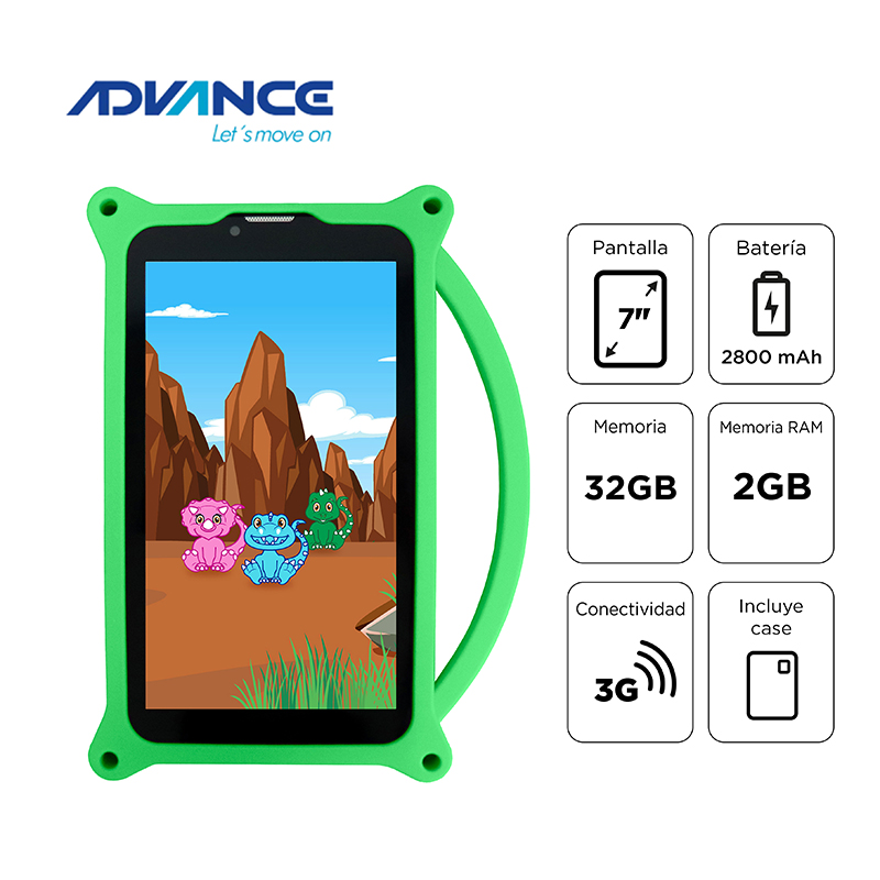 [462903] Tablet Advance Intro TR6955, 7" IPS 1024x600, Android 11 Go, 3G, Dual SIM, 32GB, RAM 2GB
