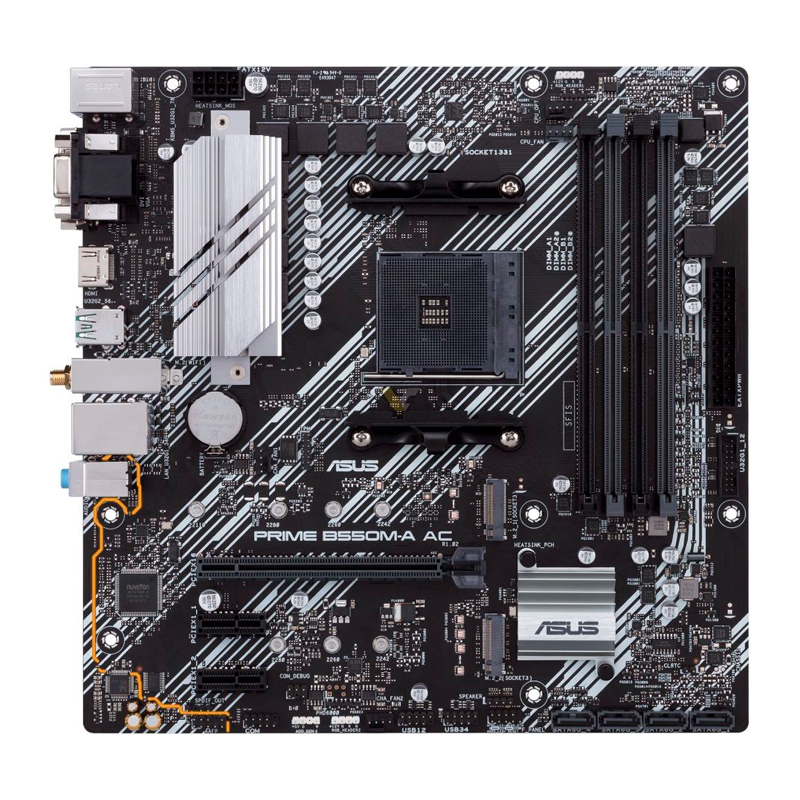 [mbasb550m-aac] Motherboard Asus PRIME B550M-A AC, Chipset AMD B550, Socket AMD AM4, mATX